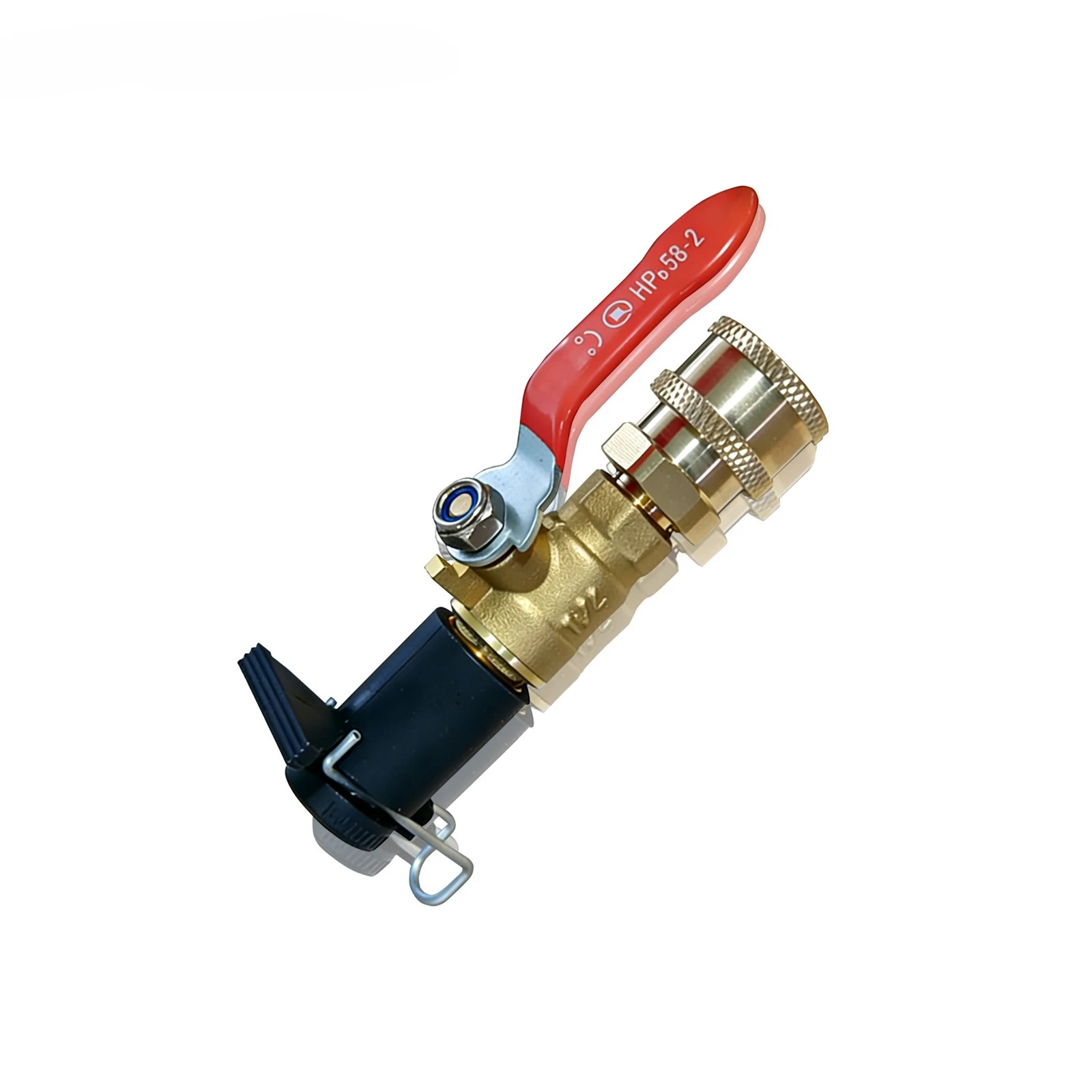 

High Pressure Washer Ball Valve Kit with 5 Spray Nozzles, Convert Water Hose Into Nozzle Tips, for Karcher Bosch Nilfisk Lavor