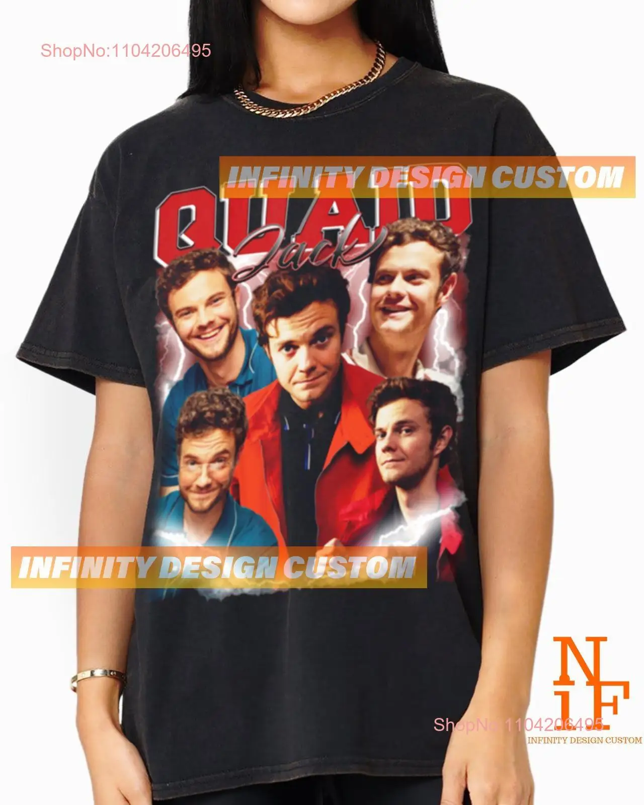 Limited Jack Quaid T shirt Movie Character Actress Vintage Bootleg Retro SweaT INFN606 long or short sleeves