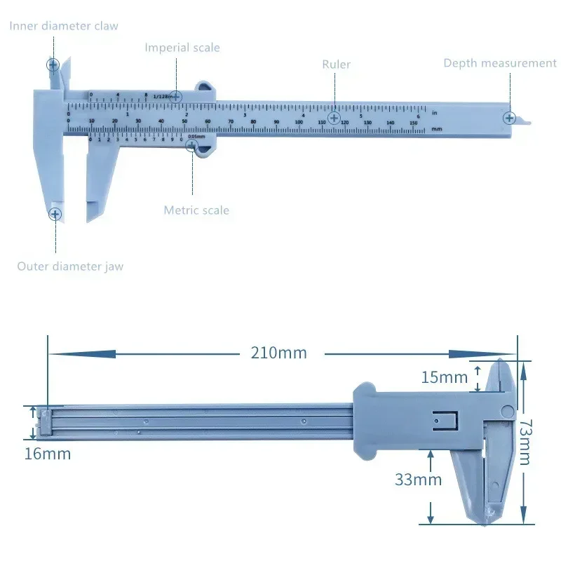 150mm 100mm Electronic Digital Caliper Carbon Fiber Dial Vernier Caliper Gauge Micrometer Measuring Tool Digital Ruler