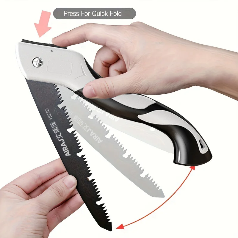 AIRAJ Folding Saw Woodworking Folding hacksaw Multifunction Cutting Wood Sharp Camping Garden Prunch Saw Tree Chopper Knife Hand