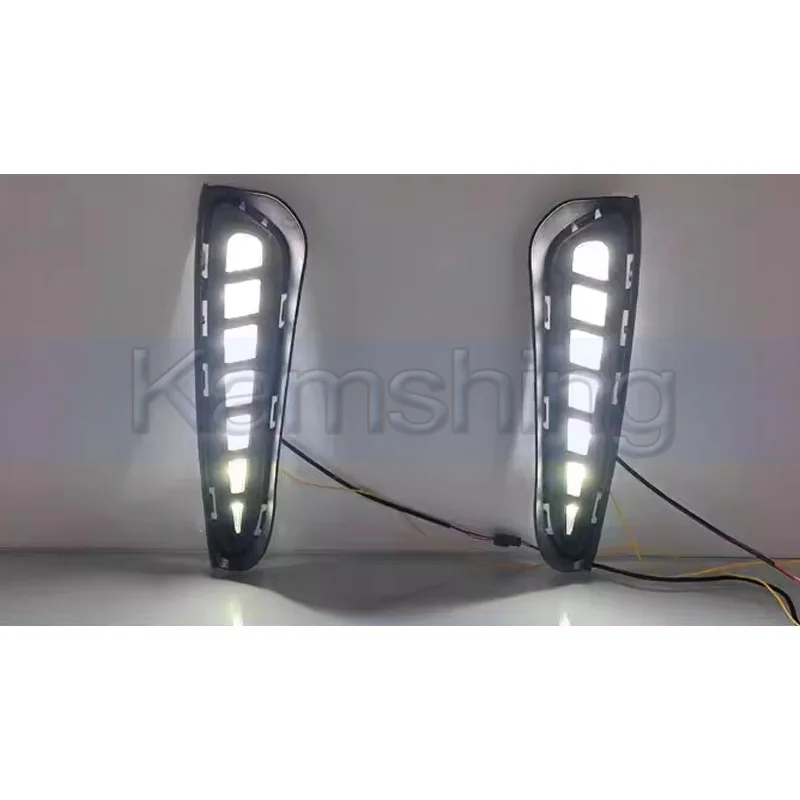 Kamshing 1 Set Modifying LED Daytime Running Light DRL For SAIC Roewe I5 2023-2024 Front Fog Light Fog Lamp Daytime Light