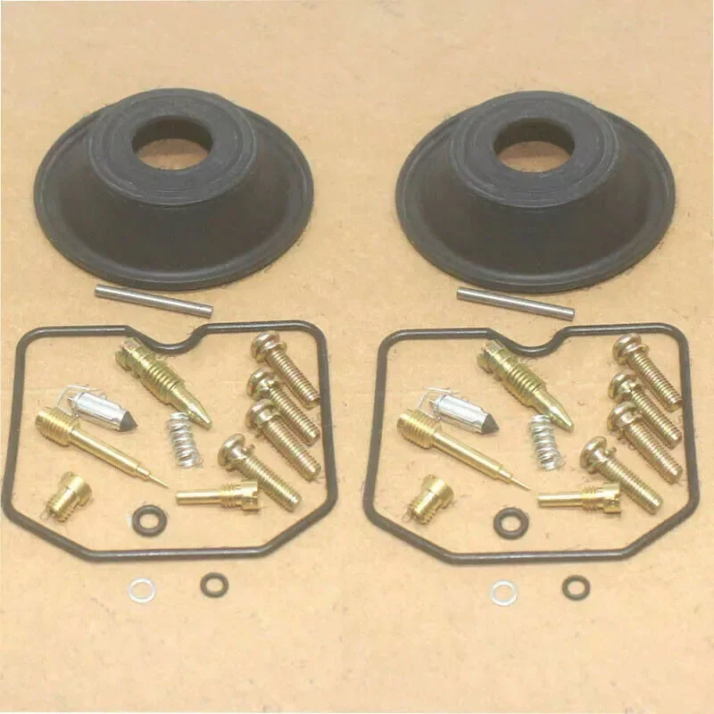 Para Kawasaki KAF 450 KAF450 B1 Mule 1000 UTV 1988 kit de reparación de carburador de motocicleta sistema de combustible diafragma de émbolo flotante
