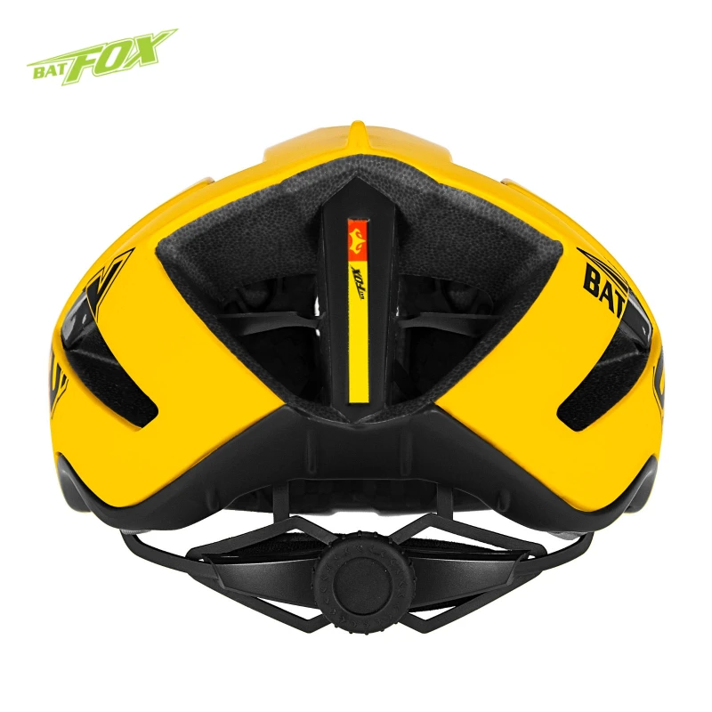 BATFOX aero road bike helmet for men women yellow cycling helmet size m Ultralight integral bicycle abus road bike helmet