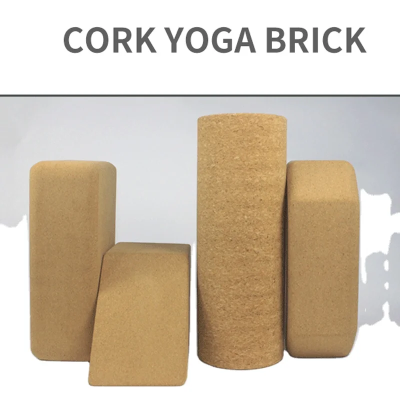 

Natural Cork Yoga Blocks - 4x6x9 inches 100% High-Density Eco-Friendly