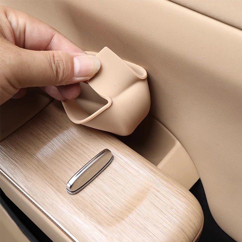 ل EXLANTIX ET EXEED STERRA ET 2025 صندوق تخزين باب السيارة مسند الذراع صندوق تخزين من السيليكون مقبض الباب غطاء صندوق تخزين