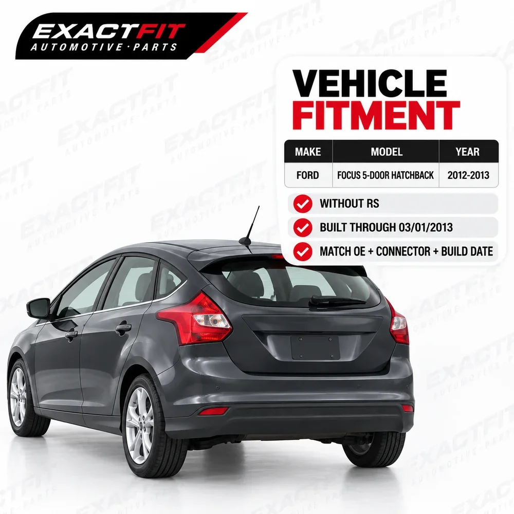 Rear View Backup Camera for Ford Focus 5-Door Hatchback 2012-2013 OE BM5Z-19G490-S Without RS Liftgate Camera Assembly 1PC