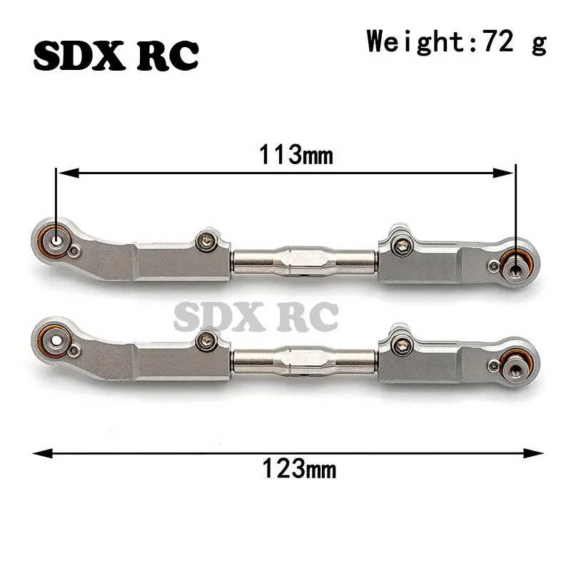 Aluminum Q front steering tie rod OP upgrade for 1/8 Team Corally Kronos