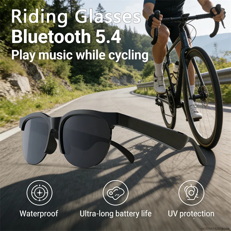 

Беспроводные наушники-очки G58 для велосипеда с AI-переводом, HD-микрофоном для звонков, многофункциональные, для активного отдыха, стереогарнитура