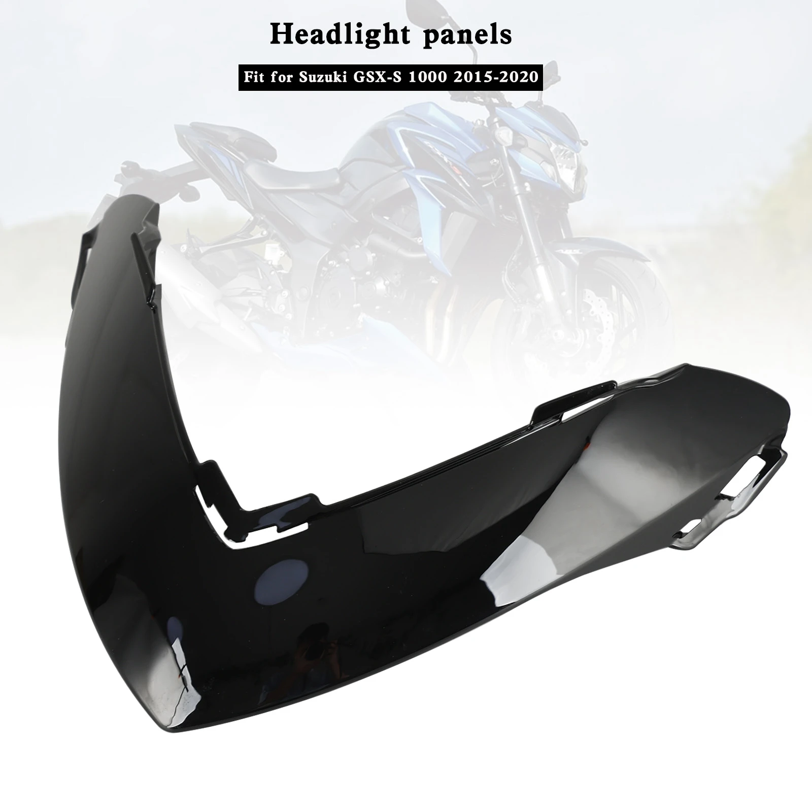 

Topteng Front Nose Headlight panels Fairing For Suzuki GSX-S 1000 2015-2020 Black