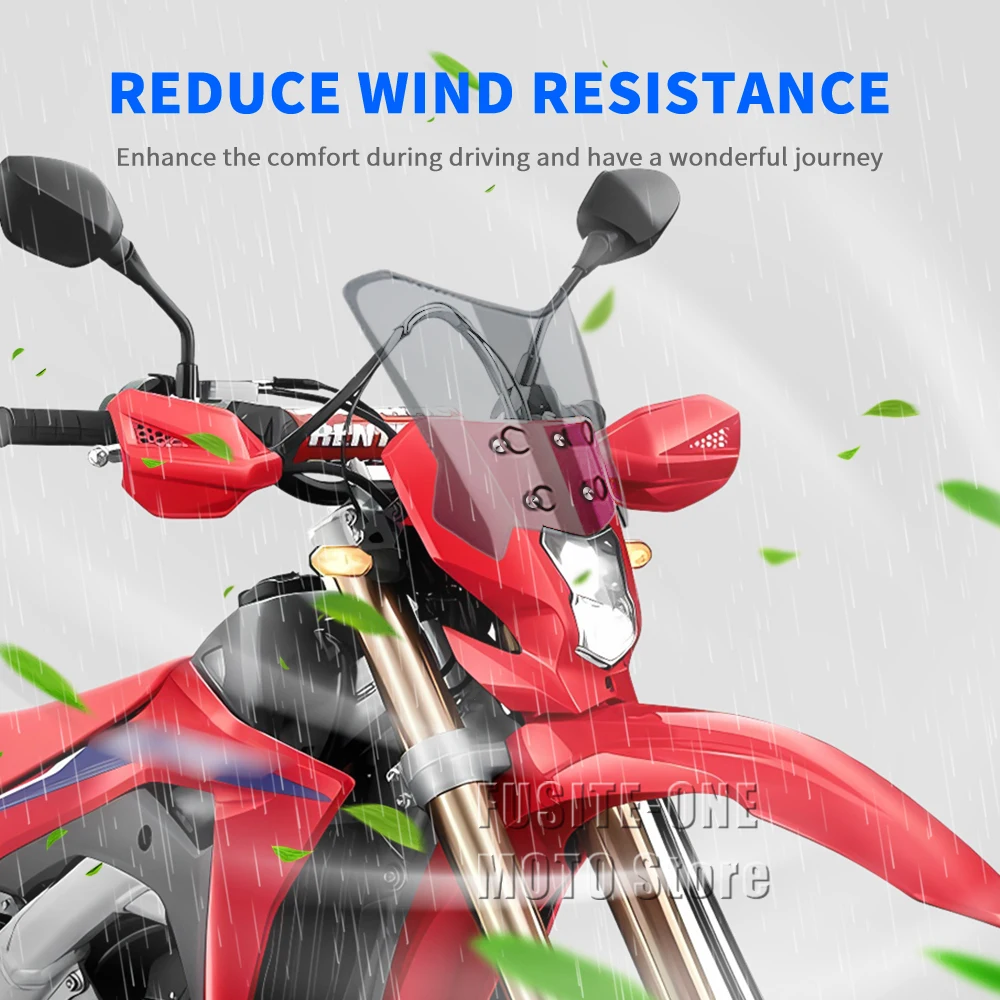 

For Honda CRF450RL CRF 450RL 2019-2025 motorcycle adventure windshield extension style Windscreen Wind Deflector Screen