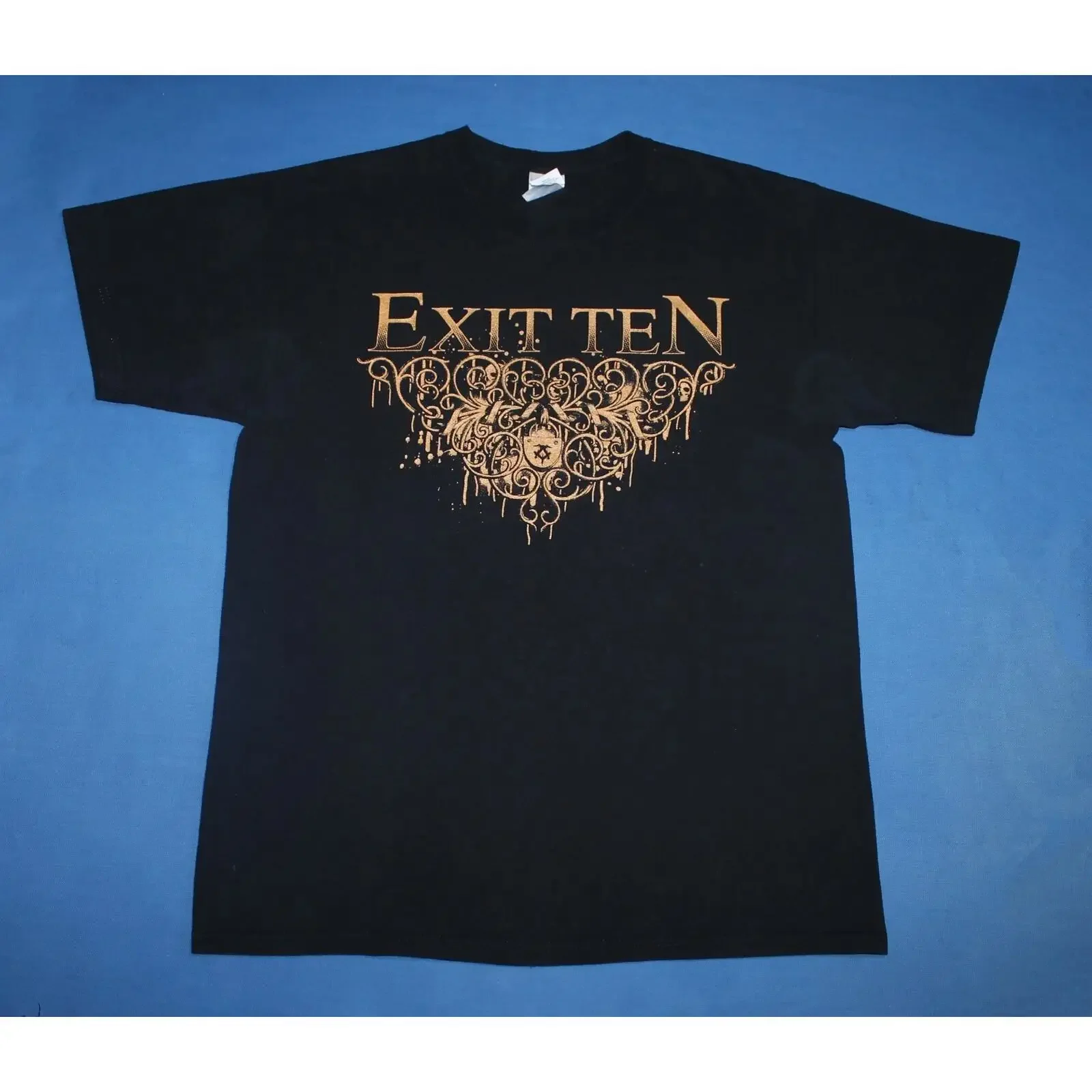 Exit Ten T Shirt Post Hardcore Rock Band Men's L vintage Washed Versatile Comfortable Breathable designer clothes Slightly