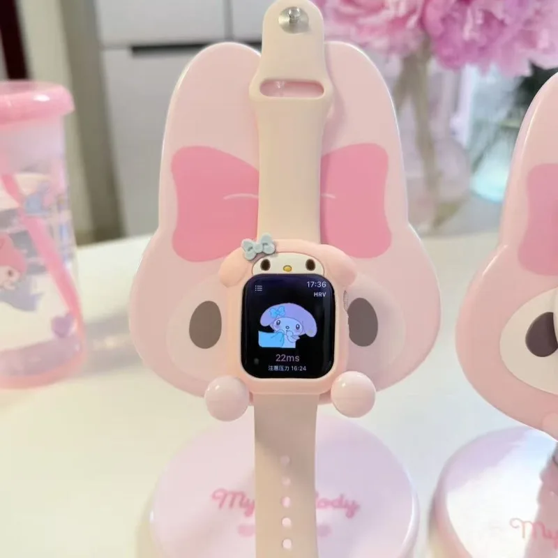 Sanrio New My Melody Kawaii Anime Cartoon Watch Protective Case Silicone Soft Shell Anti-fall Wear-resistant Sense of Luxury