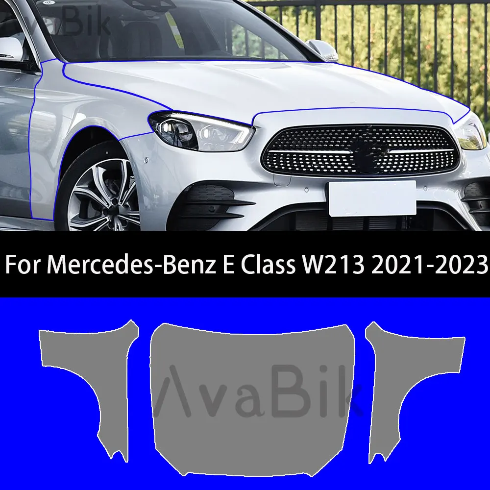 

Pre Cut for Mercedes Benz E Class W213 20212022 2023 PPF Paint Protection Film Clear Anti Scratch Transparent tpu Sticker 7.5mil