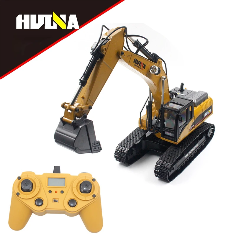 

Huina 1/14 Rc Metal Excavator Professional Lv 23-Channel Excavator Large Sound And Light Remote Control Engineering Vehicle