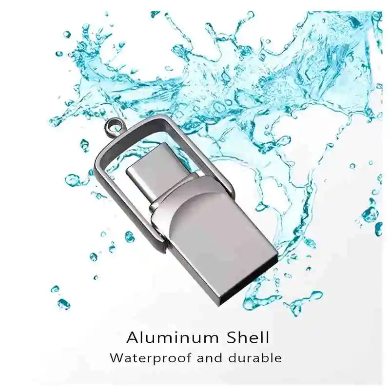 محرك فلاش USB 3.0 128 تيرا بايت 64 تيرا بايت ذاكرة معدنية عصا 32 جيجابايت Type-C 2-IN-1 3.0 قرص فلاش 128 جيجابايت Dual C Pendrive 64 جيجابايت للهاتف