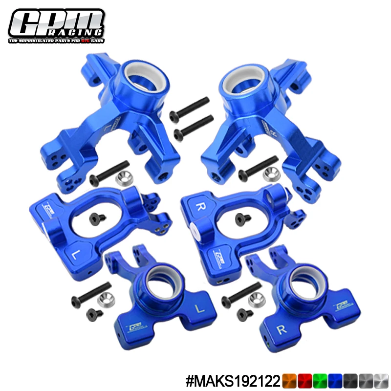 GPM ALUMINIUM VOORSTE C-HUBS, VOOR- EN ACHTERSTE STEUNARMEN 1/10 4WD KRATON 4X4 4S BLX-ARA102690