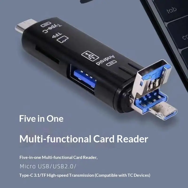 Fast Transfer OTG Card Reader Type C USB Micro TF Adapter Stable Read Write for Phone Laptop Large File Transmission