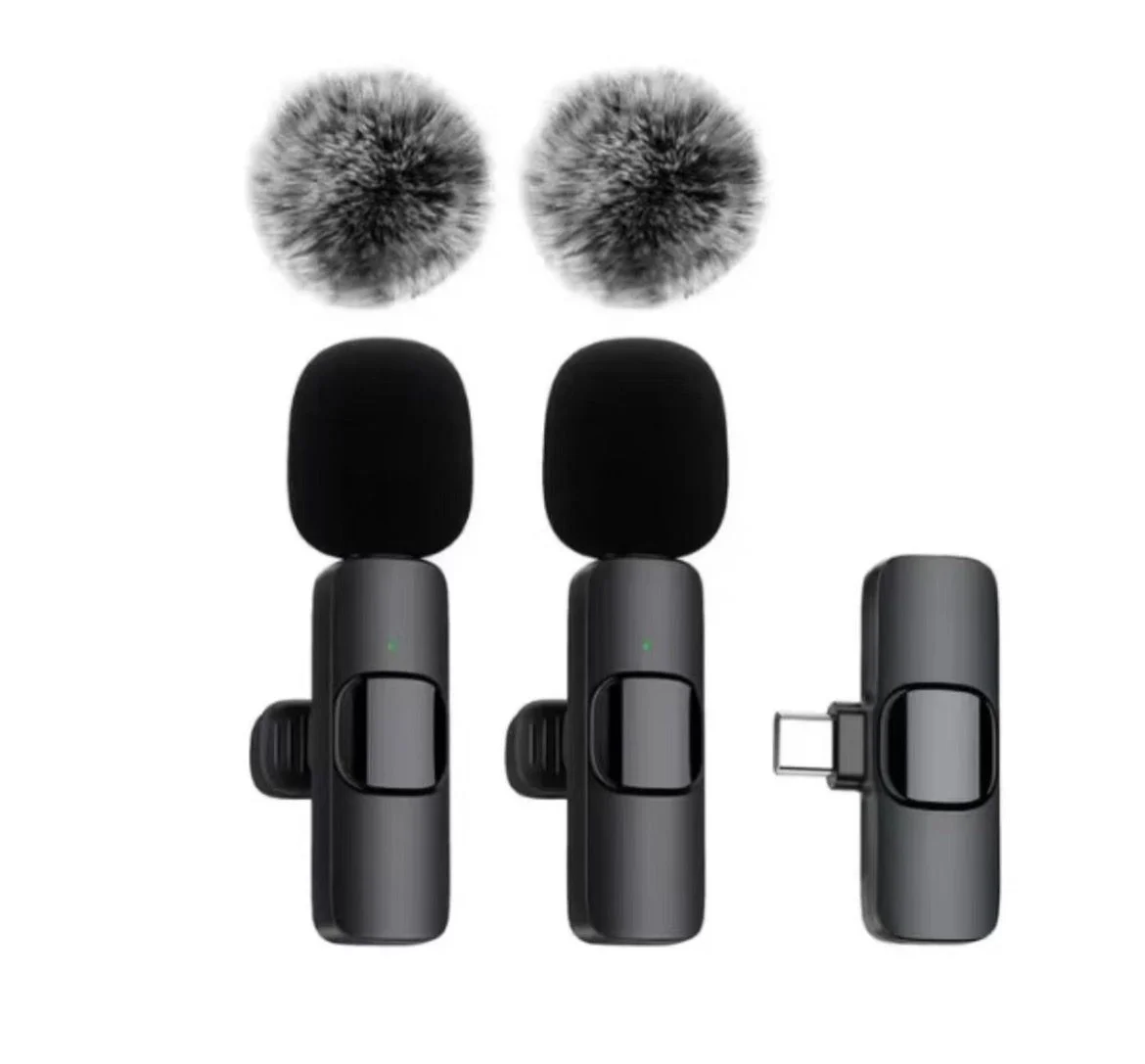 Wireless Lavalier Microphone With Type-C Interface Plug & Play Recording Mic Compatible With Smartphones Computers And Cameras