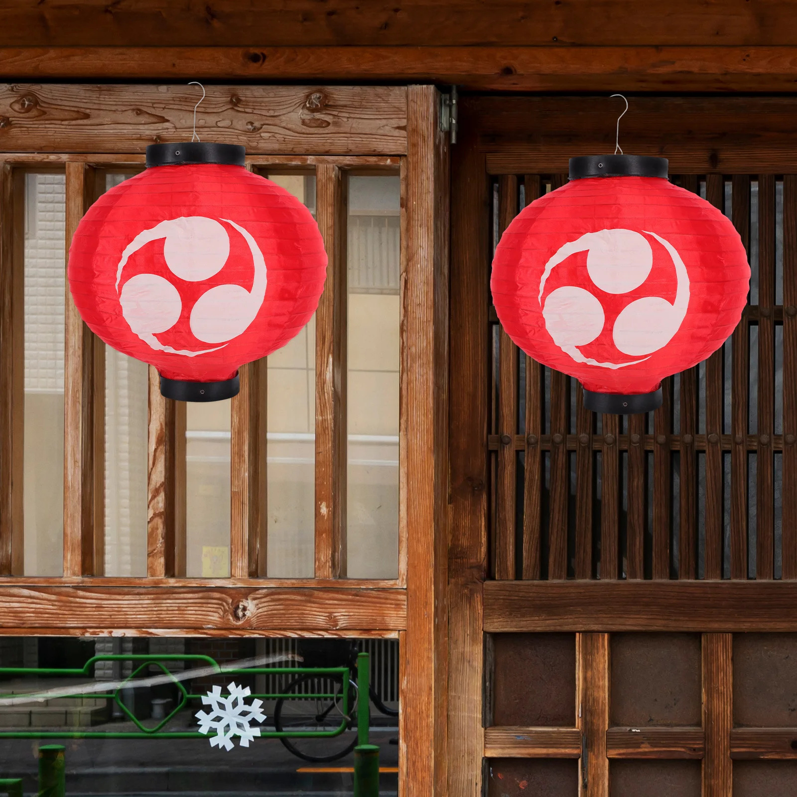 

Japanese Silk Lantern 30cm Traditional Decorative Lights for Restaurant Garden Festival Decoration Traditional Japanese Lanterns