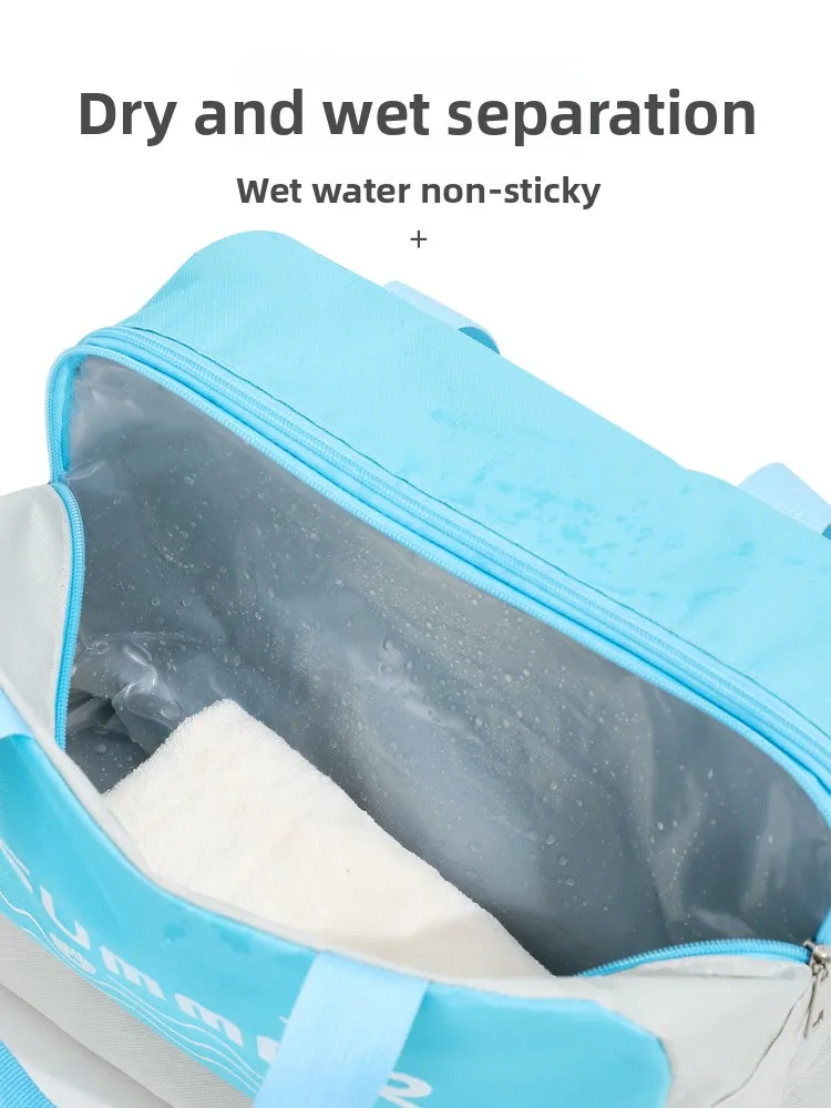 

ex Сумка для плавания с разделением для влажной и сухой воды, водонепроницаемая большая емкость, ручная сумка для хранения пляжа, спортивная сумка для фитнеса