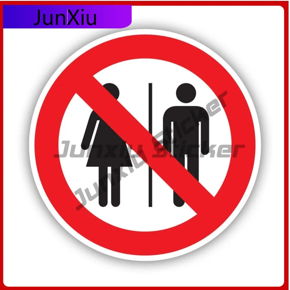 

Round No Public Restrooms Sticker Uv Protected Decals Uv Protected For Customers Only Sign Bathroom Cool Style Car Use Waterp