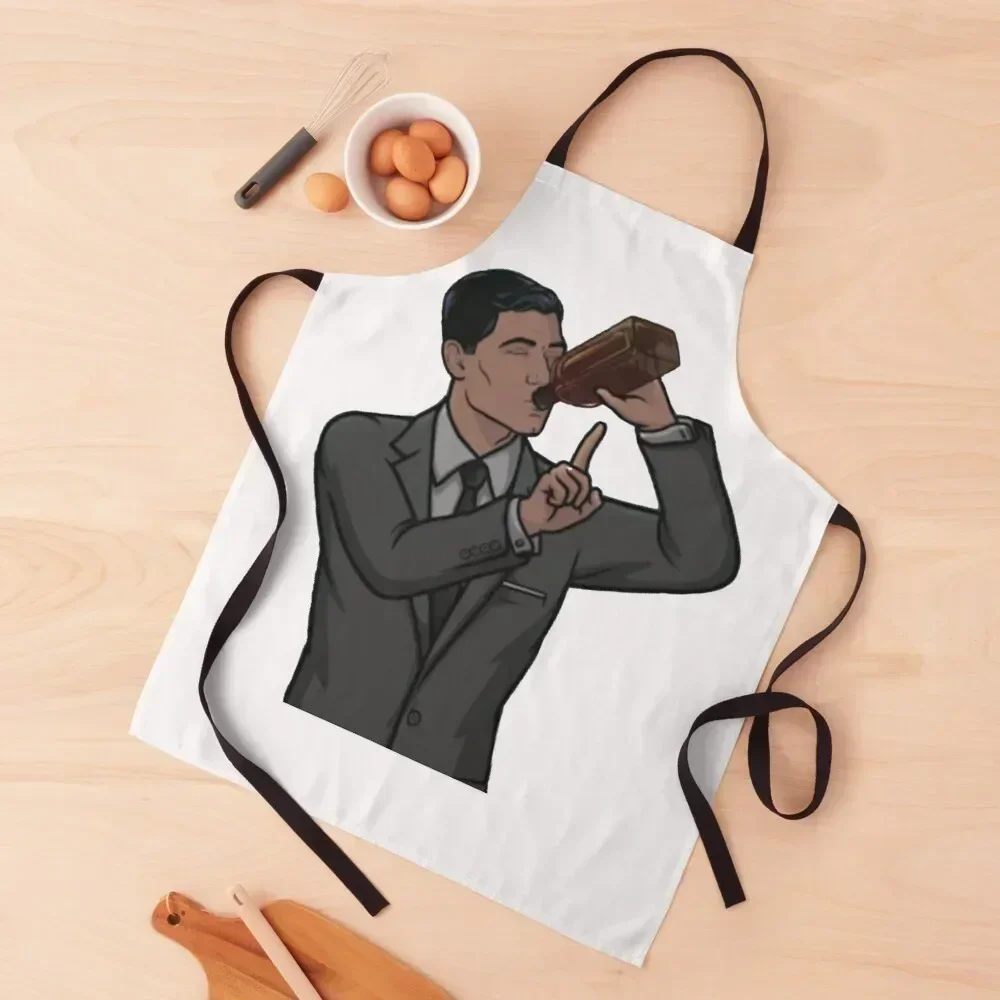 

Archer drinking Apron Barista Cooking work ladies christmas Apron