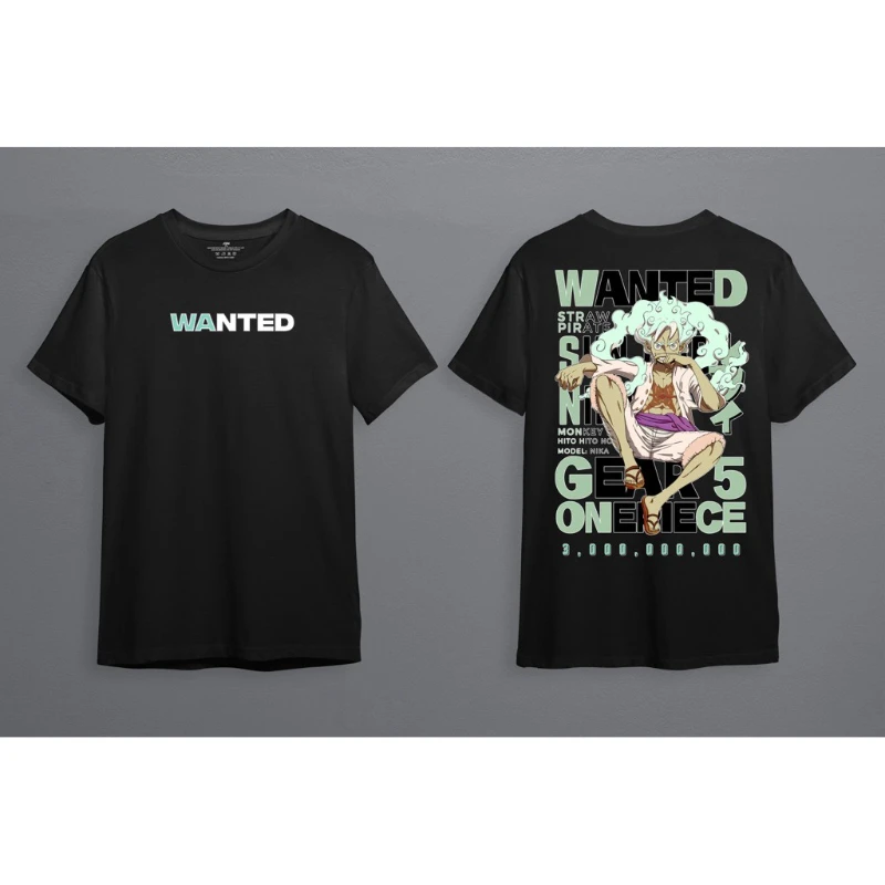 

Anime ONE PIECE Two-dimensional Men's Loose T-shirt 2025 Summer New Retro Fashion Men's and Women's Streetwear