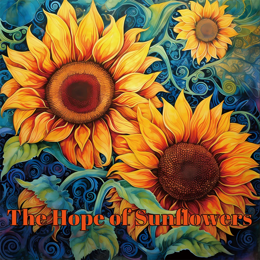 1pc Hope of Sunflowers Art Coloring Book 22 Page Coloring Books Gift For Birthday Party Relieve Stress Kill Time