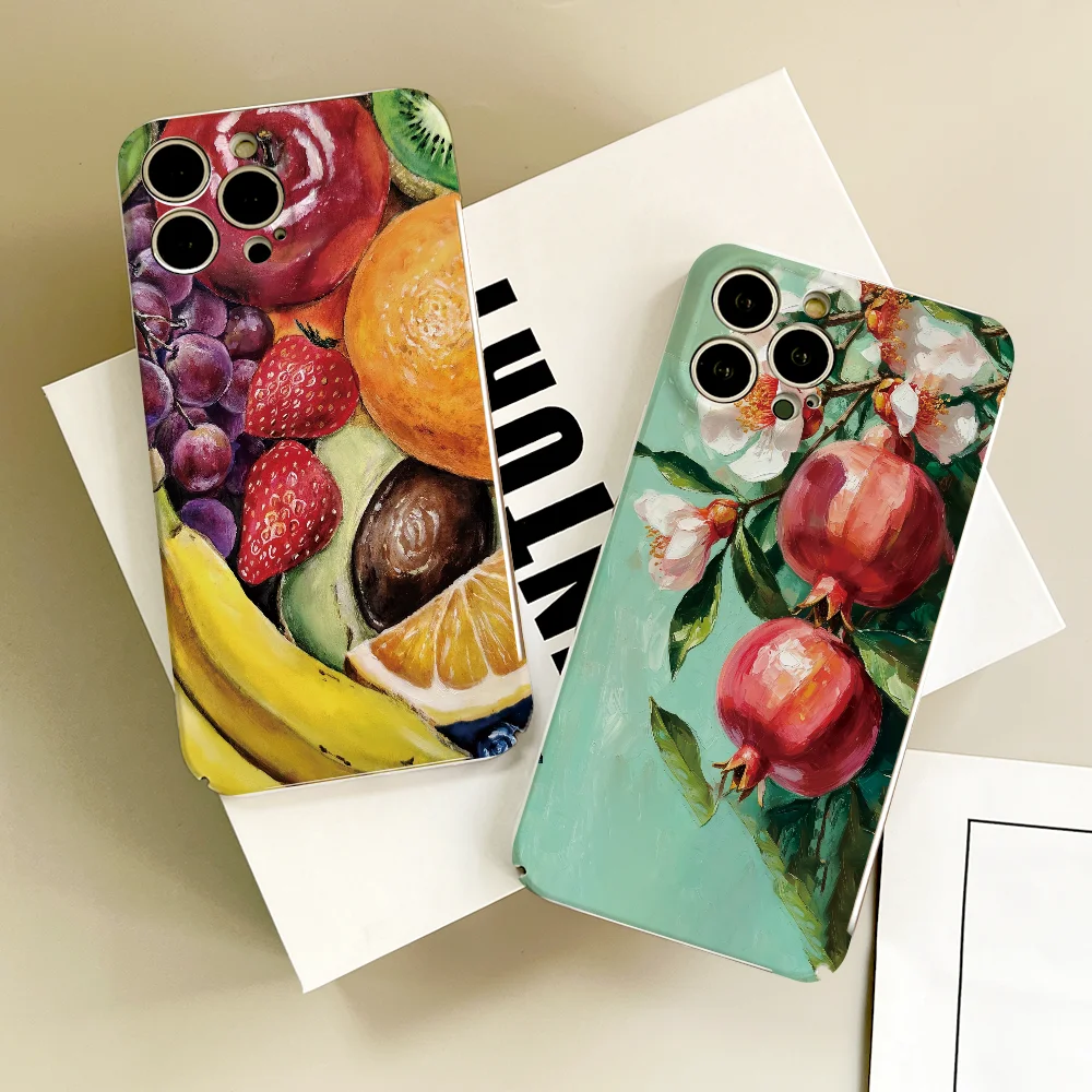

Oil painting fruits and vegetables phone case For Samsung A07 A17 A06 S25 S24 S23 Ultra FE PlusBack Cover Hard cover Film shell