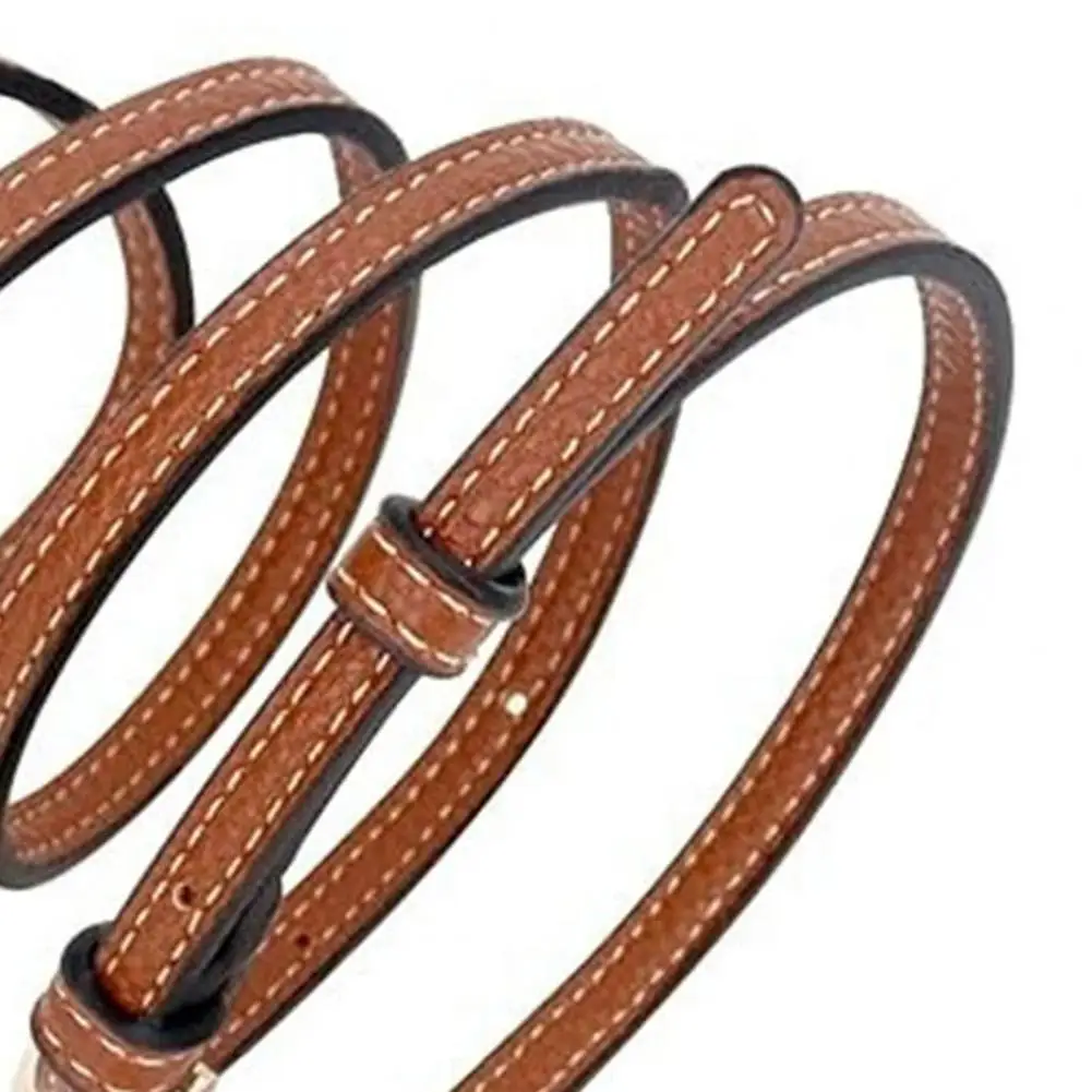 Strap Without Drilling Installation Adjustable Faux Leather Bag Strap Kit with Metal Buckles Crossbody Handbag Replacement Strap