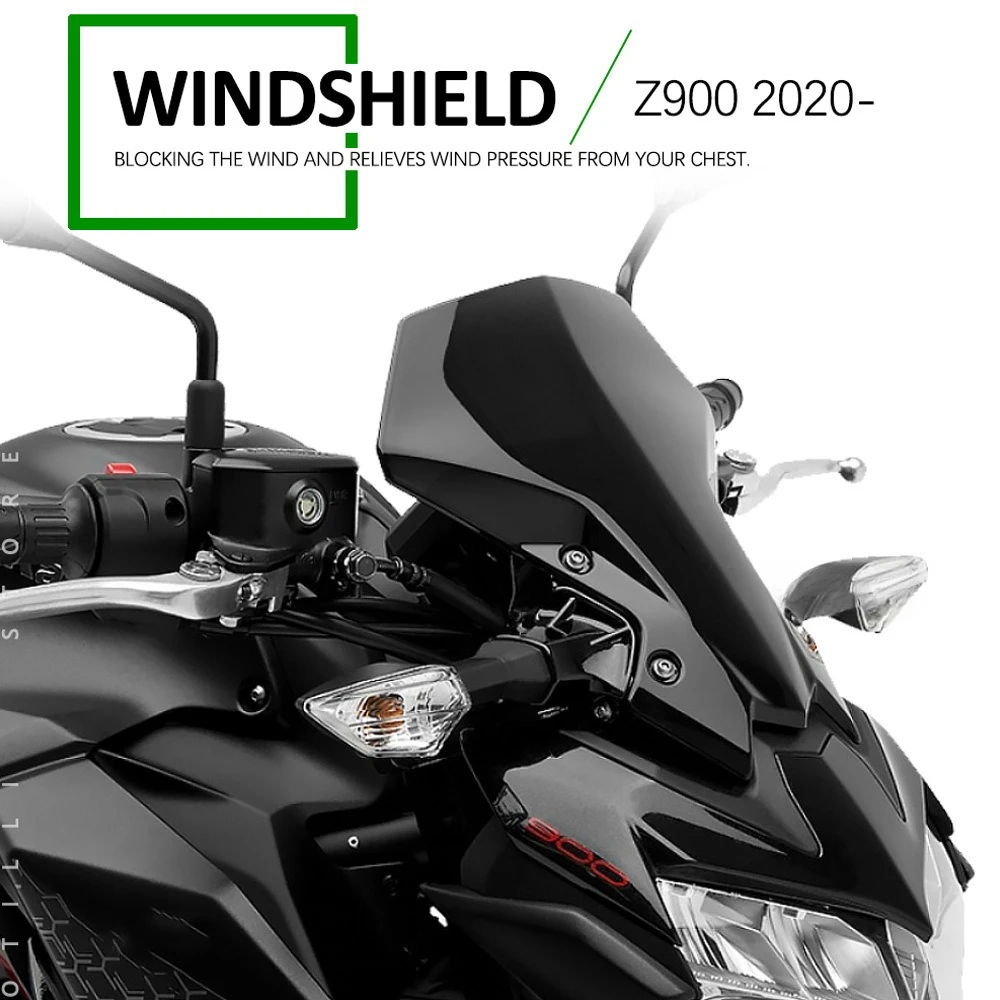 FOR Kawasaki Z900 motorcycle modification: adding accessories, installing a wind deflector, and installing a diffuser moto