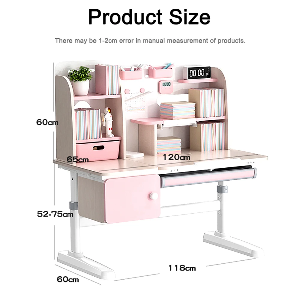 Modern Ergonomic Height Adjustable Study Table For Child High Quality Multifunctional Children Learning Desk Home Furniture