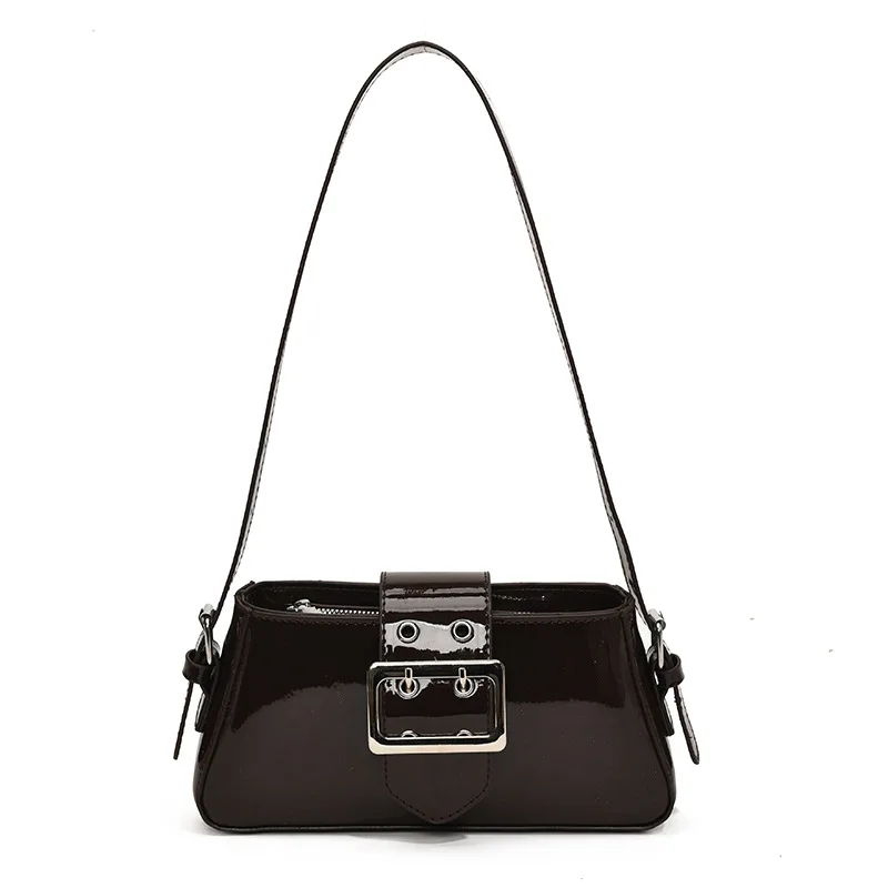 Umhängetasche mit Metallschnalle 2025, strukturierte Umhängetasche, minimalistische Tag-zu-Nacht-Tragetasche, schicke Umhängetasche, vielseitige Tasche mit Griff oben