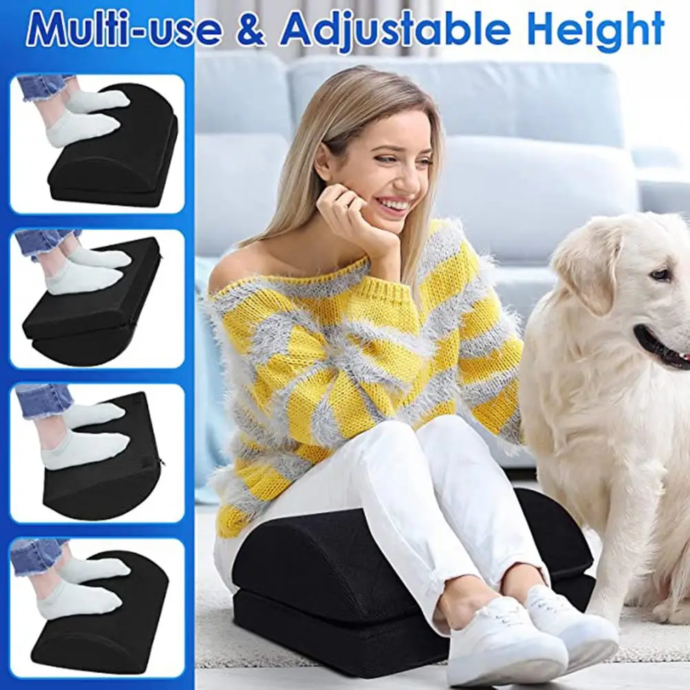 Foot Rest Comfortable Anti-slip Ergonomic Feet Pillow Relaxing Cushion Semicircle Relieve Fatigue Computer Office Accessories