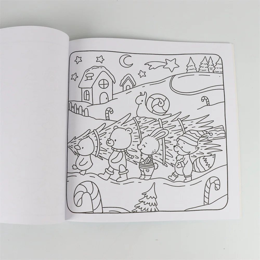 Christmsa Coloring Book CUTE&COZY Coloring Book For Adults And Teens Featuring Adorable Creepy Creatures for Halloween Gifts