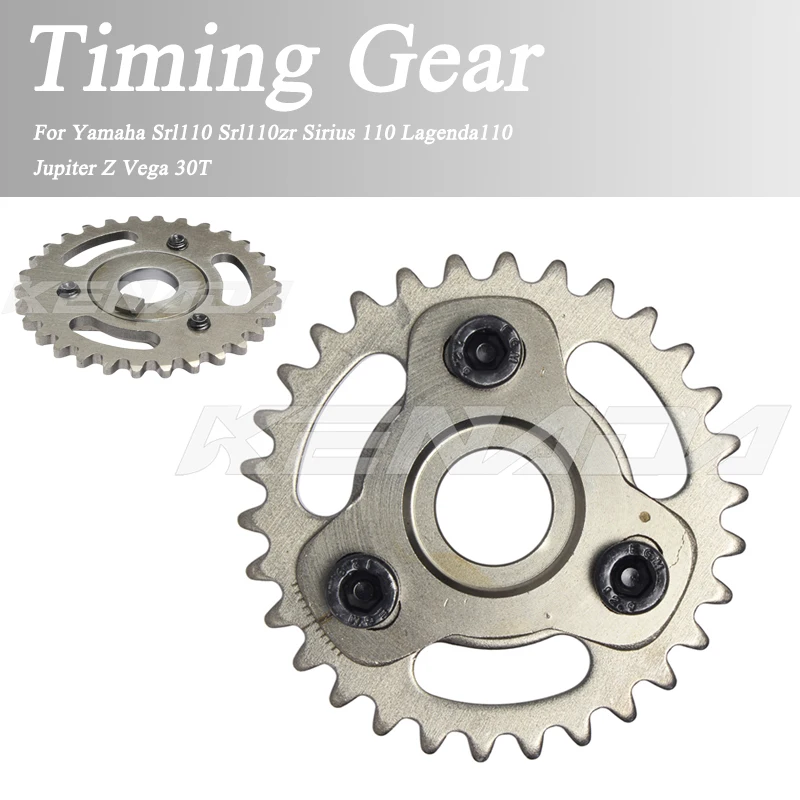 

For Yamaha Srl110 Srl110zr Sirius 110 Lagenda110 Jupiter Z Vega 30T Motorcycle Timing Gear