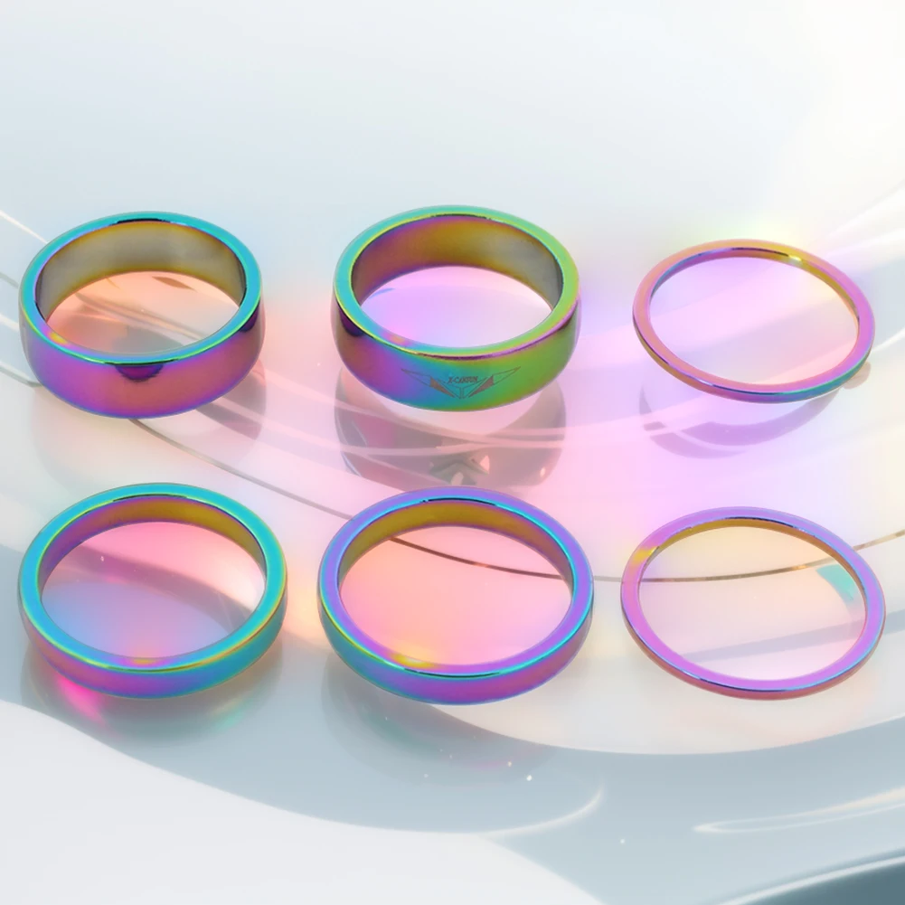 

6 шт., набор шайб для велосипедной вилки, 2/5/10 мм, проставка для велосипедной гарнитуры, проставка для велосипедной вилки из алюминиевого сплава для передней вилки велосипеда 28,6 мм