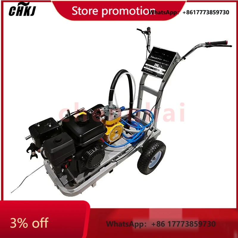 CHKJ-2025NEWカナダで大人気！サッカー場用ワンラインスプレーヤー道路線引き機、信頼性の高いポンプとエンジン搭載の新製品