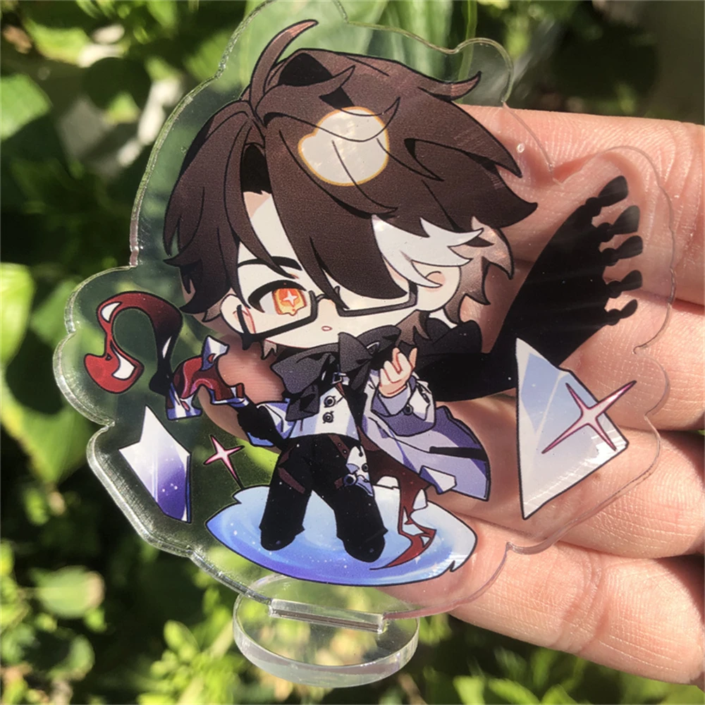 Honkai: Star Rail Luocha ใบมีด Kafka Jing หยวนเงินรูปหมาป่าอะนิเมะเกมคอสเพลย์อุปกรณ์เสริม Badge ขาตั้งแผ่น Prop