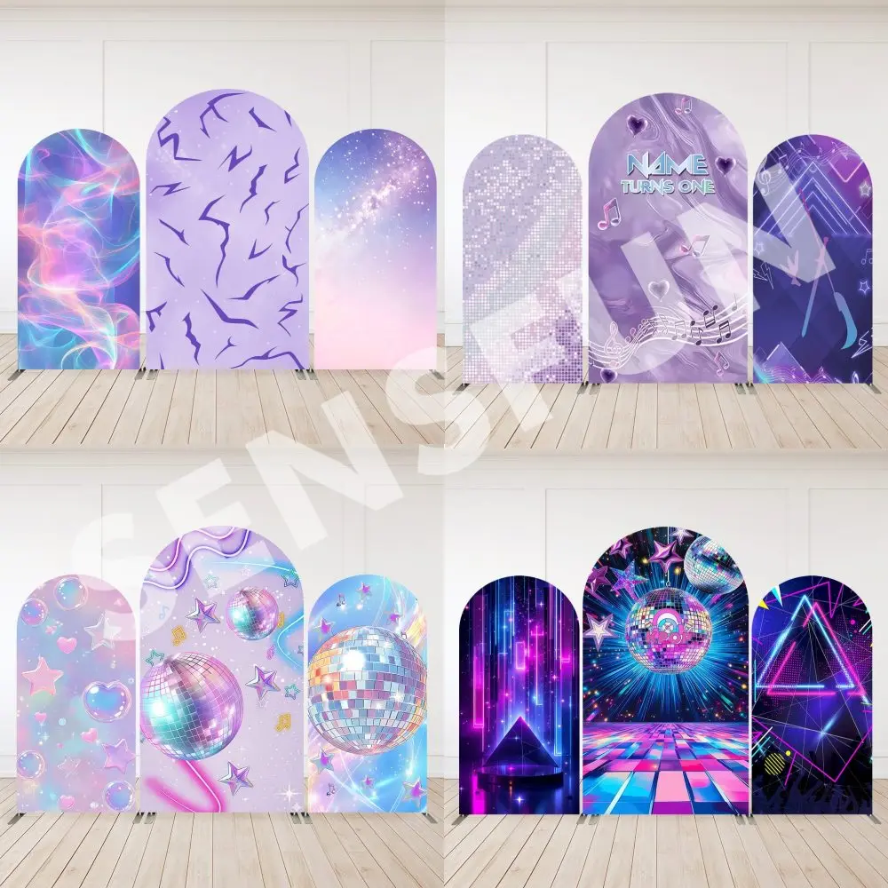 Kpop Music Arch Backdrop Cover Disco Dance Party Background Birthday Arched Wall Photo Booth Stage Event Decor Custom Banner