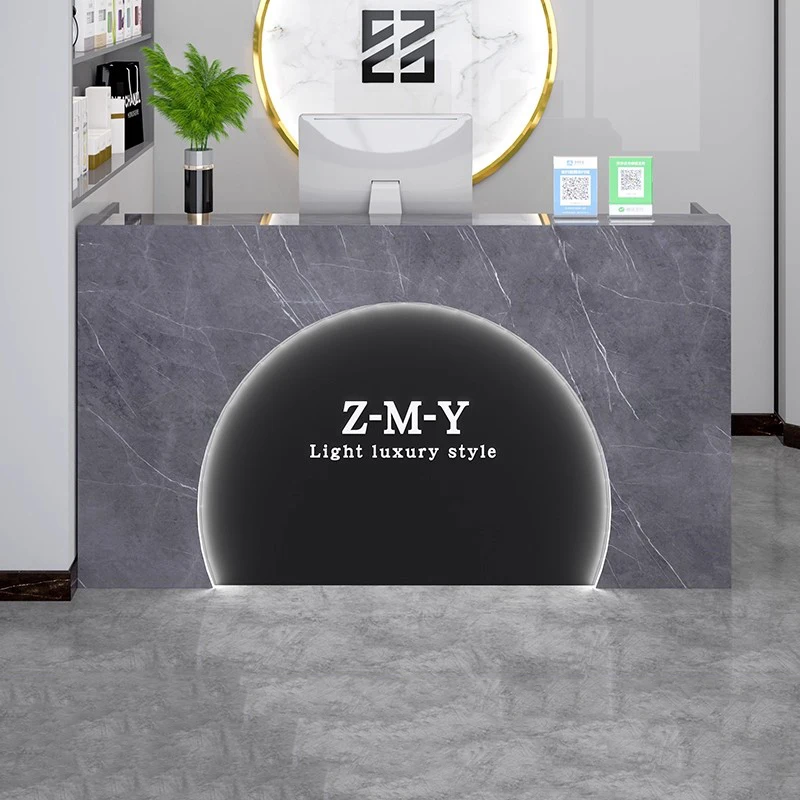 Unique Design Reception Counter Creative Trendy Classic Versatile Reception Desk Simple Trendy Tresen Rezeption Office Furniture