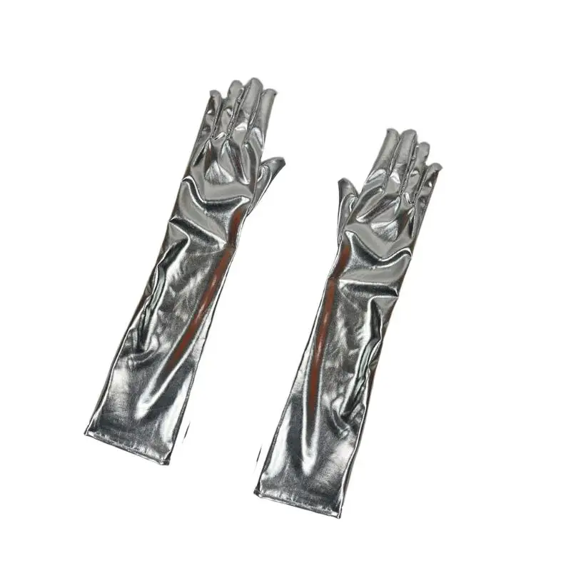 31BB Glossy Over Elbow Gloves for Masquerades Party and Cosplay Costume Styling