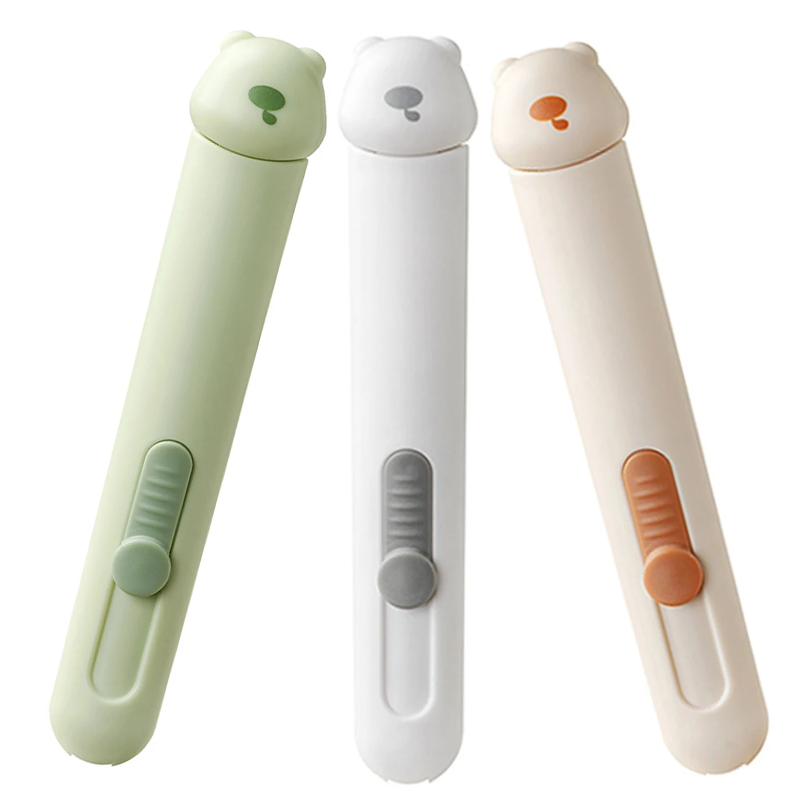 

3Pcs Bear Cartoon Seam Ripper Needle Threader Dual Function Hand Sewing Tool Stitch Remover Thread Puller for Embroidery