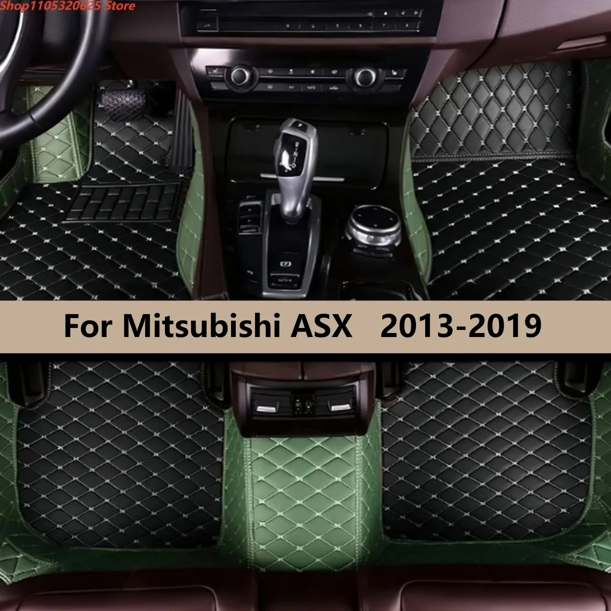 

Автомобильные коврики из искусственной кожи на заказ для Mitsubishi ASX 2013-2019, роскошные аксессуары для интерьера автомобиля