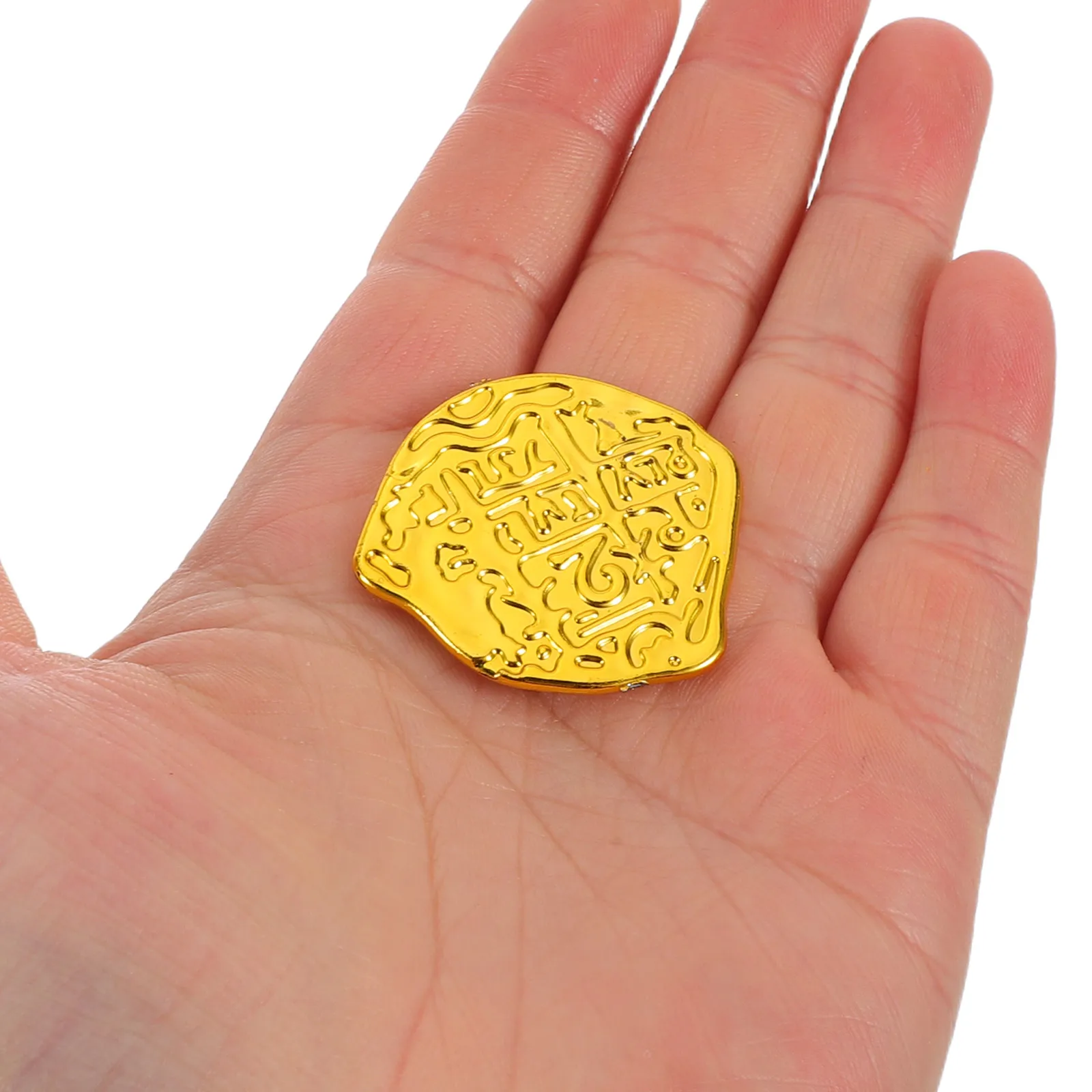 

100pcs Pirate Coins Gold Fake Doubloons Spanish Tokens For s Halloween Party Board Games Cosplay Decorative Treasure Playset