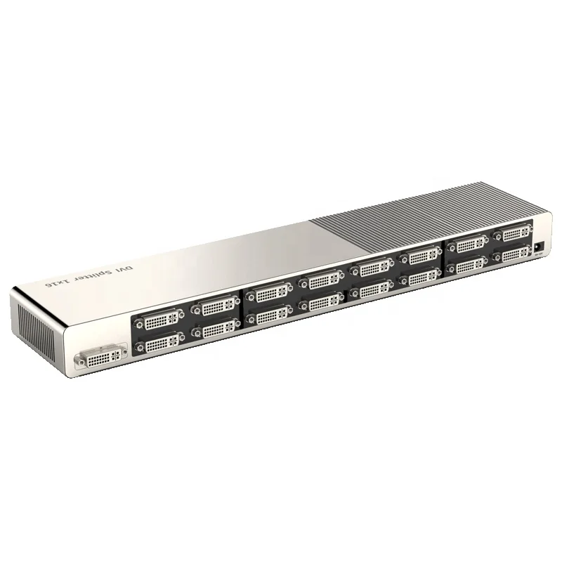 Разветвитель DVI 1x16 1080P при 60 Гц Видеоразветвитель 30 м Поддержка сращивания экрана Функция каскада с 3 рычагами