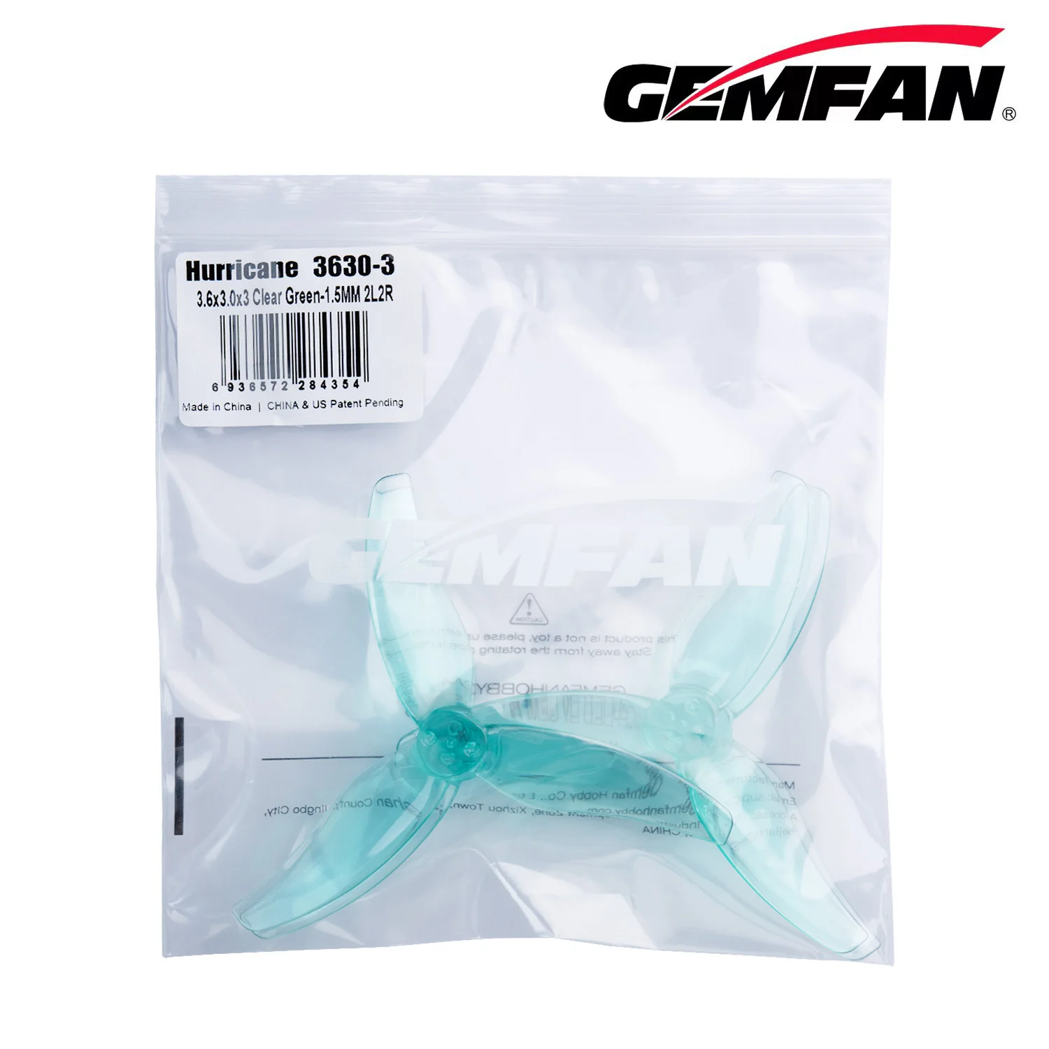 10Pairs(10CW+10CCW) Gemfan 3630 3.6X3X3 3-Blade Propeller - T-Mount 1.5mm Version