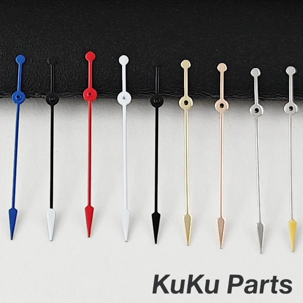 Pilot's Second NH35 Watch Hands 13MM Silver Gold Black Blue Red White Watches Needles for NH34 NH35 NH36 NH38 NH70 NH72 Movement