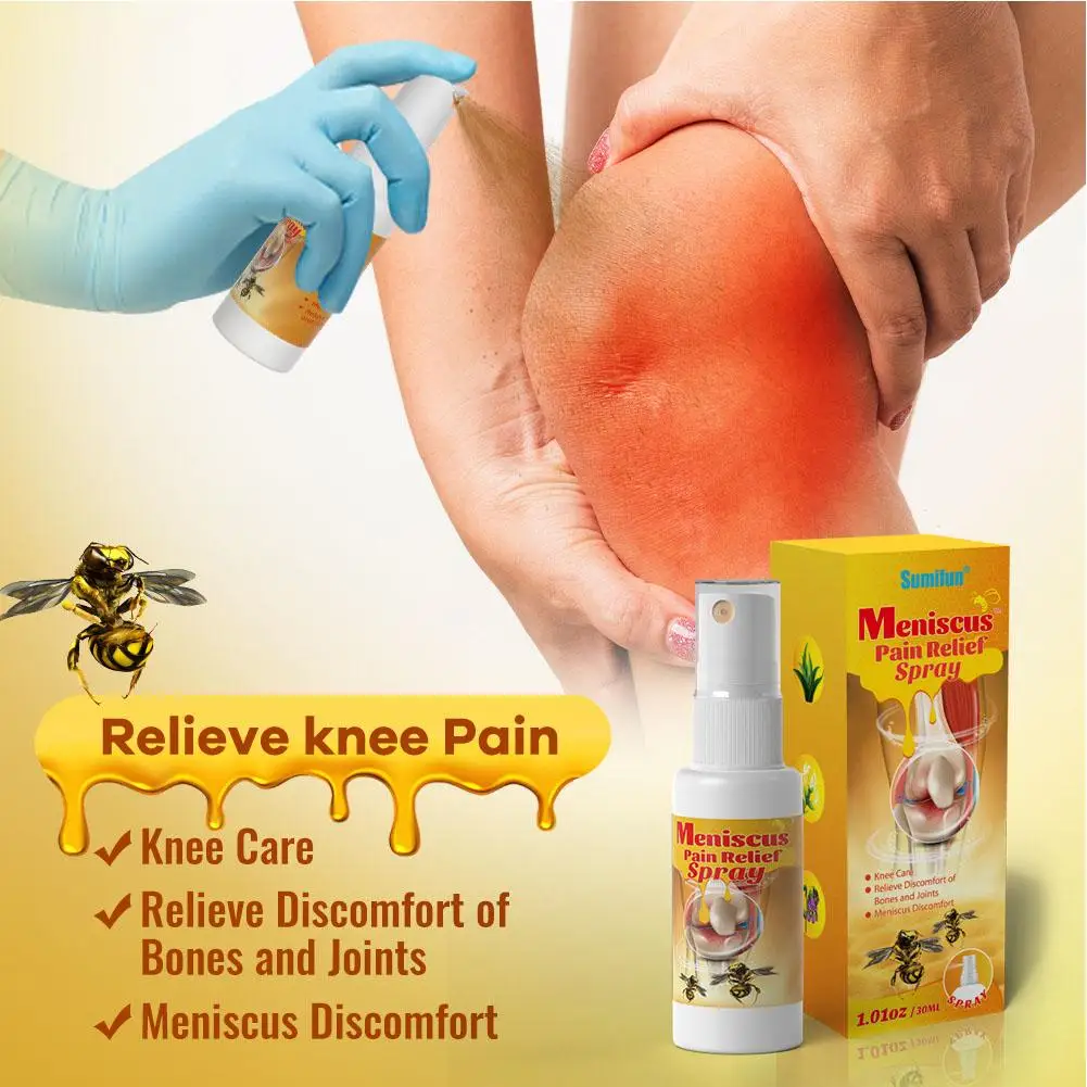 30ml Sumifun Bee Meniscus Analgesic Spray Arthritis Rheumatoid Pain Relief Cream Knee Joint Muscle Ache Care Plaster