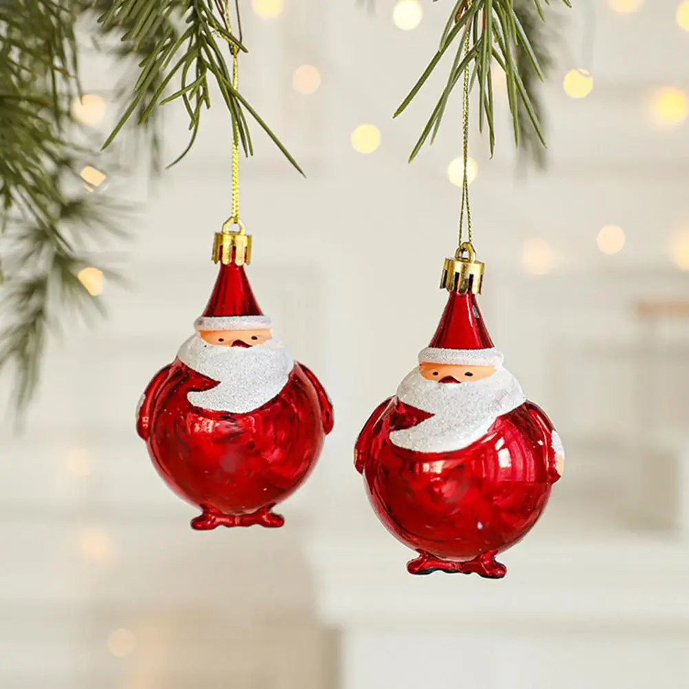 Donut-shaped Christmas Decoration Exquisite Mushroom Donut Santa Claus Shape Xmas Tree Hanging Ornament Festive for Christmas
